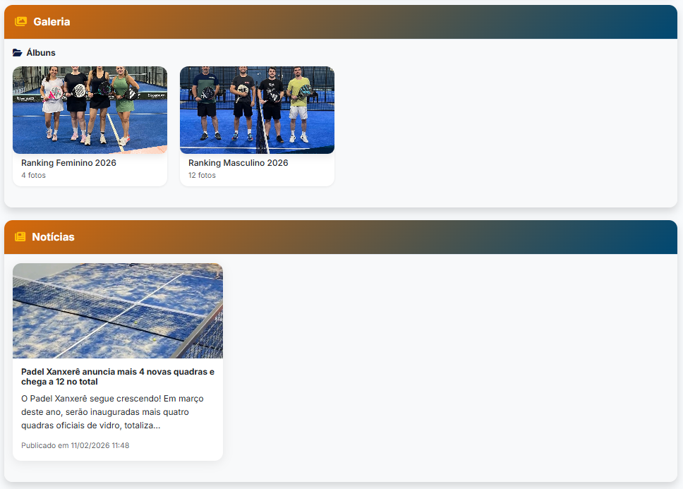 Galeria do clube